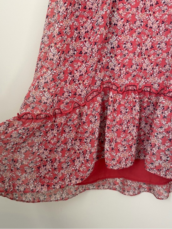 Max Studio Floral Smocked Midi Dress - Size L - Picture 6 of 12